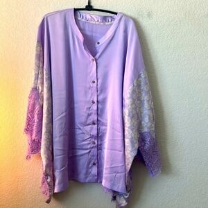 Free People (No tag) Oversized Button Down Top